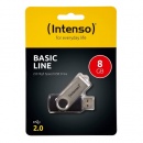 USB Stick 2.0 (USBDRIVE) BASIC LINE, silver/black, 8 GB