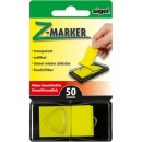 sigel Z-Marker-Film im Spender, neon-gelb, transparent,...