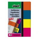 sigel Haftmarker Film, 4 Farben im Pocket,  50x80 mm, 160...