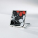 sigel Taschenspiegel Jolie, Secret, schwarz/rot, mit 20 Kristallsteinen, VZ380 - A -