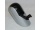 Tischabroller für Klebebänder, FixOn TwinTape, sehr edel, massiv und stabil, Sockel silber, Einsatz schwarz