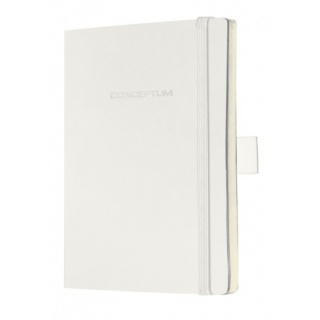 sigel Notizbuch Conceptum, Softcover, weiß, 93x140mm, liniert, 194 Seiten, 80g, CO235 - A -
