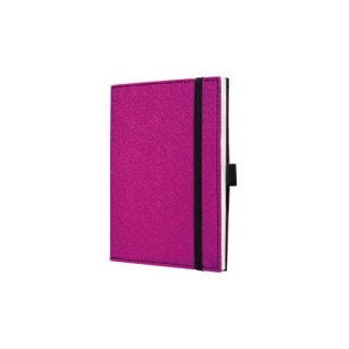 sigel Notizbuch Conceptum, Design, purple passion, Softcover mit Filz, blanco, ähnlich A6, 194 nummerierte Seiten, CO541