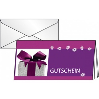 sigel Gutschein-Karten (inkl. Umschläge), Excitement, DIN lang, 220g, 10+10 Stk., DC403