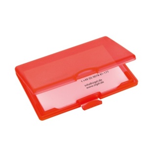 sigel VZ331 Kartenetui COOLORI, very-red, Clipverschluss, hochwertiger Kunststoff (PP), für bis zu 25 Karten, 1 ST - A -