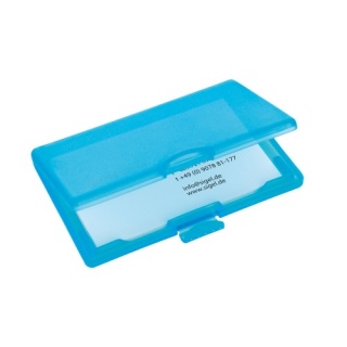sigel VZ333 Kartenetui COOLORI, very-blue, Clipverschluss, hochwertiger Kunststoff (PP), für bis zu 25 Karten, 1 ST - A -