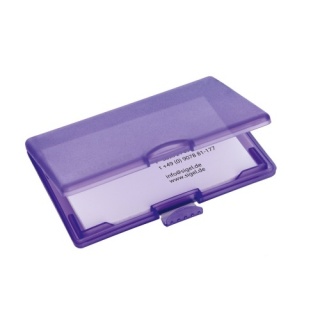 sigel VZ334 Kartenetui COOLORI, very-violet, Clipverschluss, hochwertiger Kunststoff (PP), für bis zu 25 Karten, 1 ST - A -